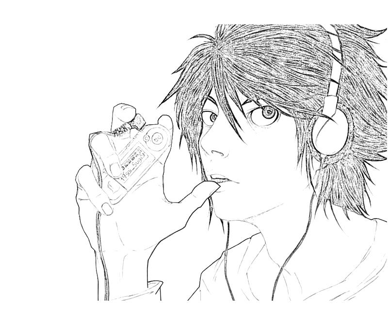 Near Death Note Chibi Coloring Pages Coloring Pages
