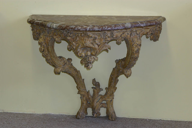 German, Regence period console table. Circa 1715-1727.
