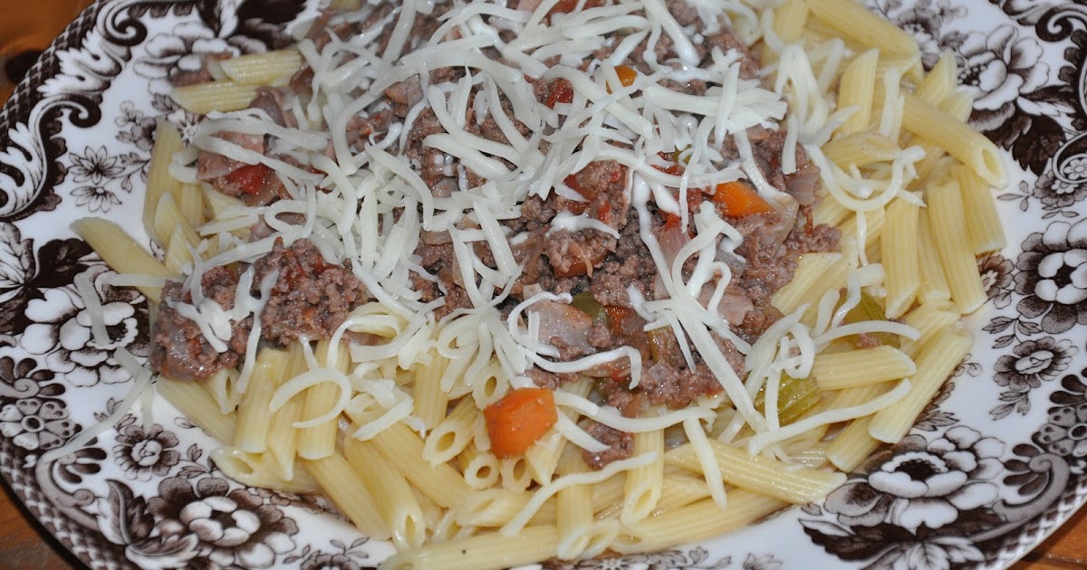 Elizabeth Ann's Recipe Box Penne Bolognese