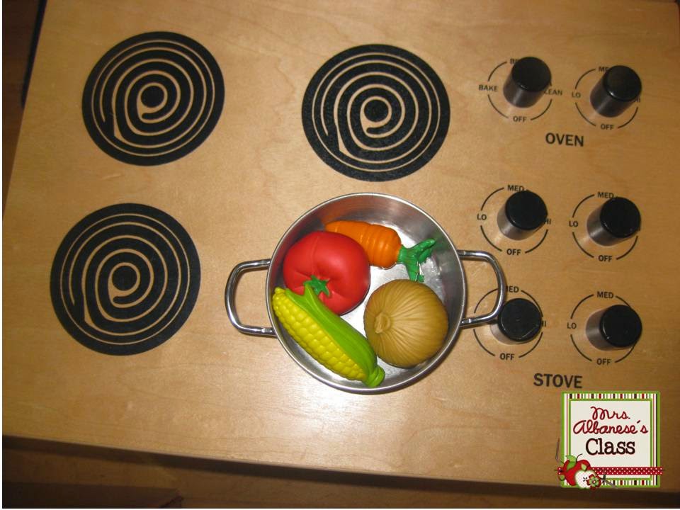 Mrs. Albanese's Kindergarten Class Making soup!