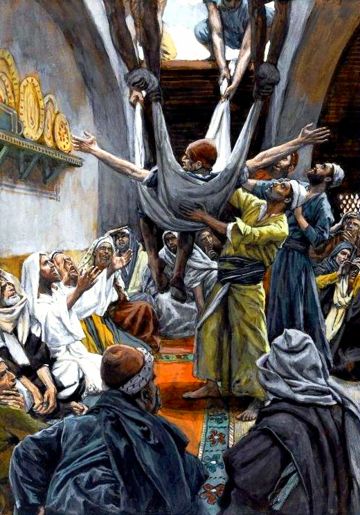 Homélie Audio: vous avez 10 minutes ? Jesus-et-le-paralytique-james-tissot