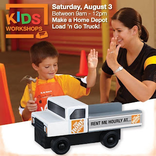 home depot kids workshops load n go truck august