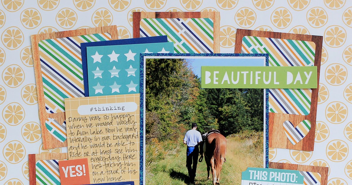 Inlaid Die Cuts On A Scrapbook Page Elle's Studio 17turtles