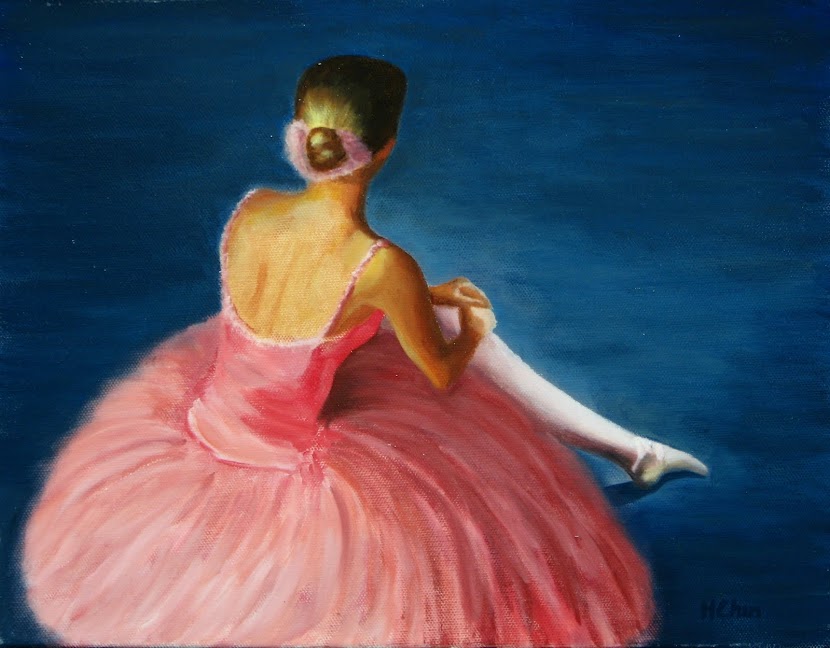 "Ballerina in Pink" - 11 x 14