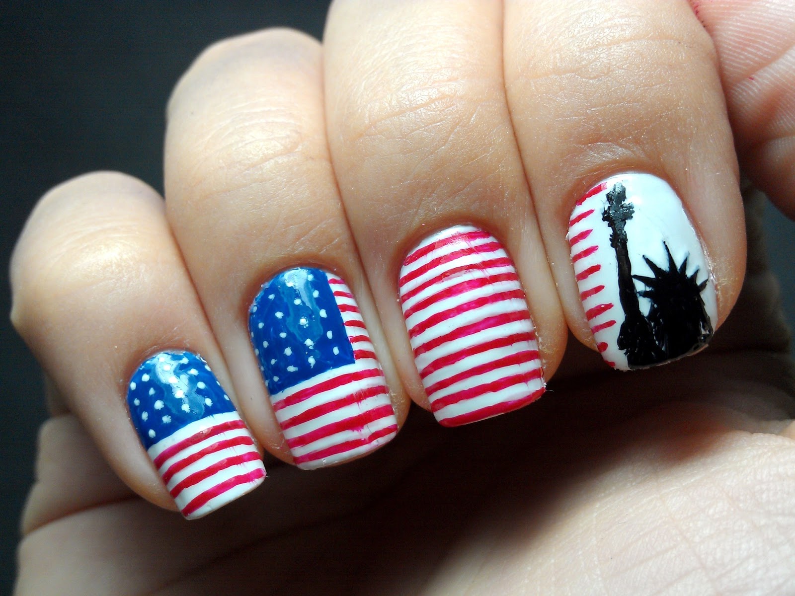 American Themed Nail Designs - wide 7