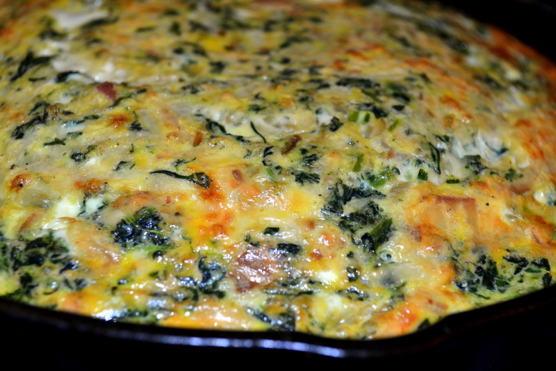 Cookin' Cowgirl Green Eggs and Ham Frittata