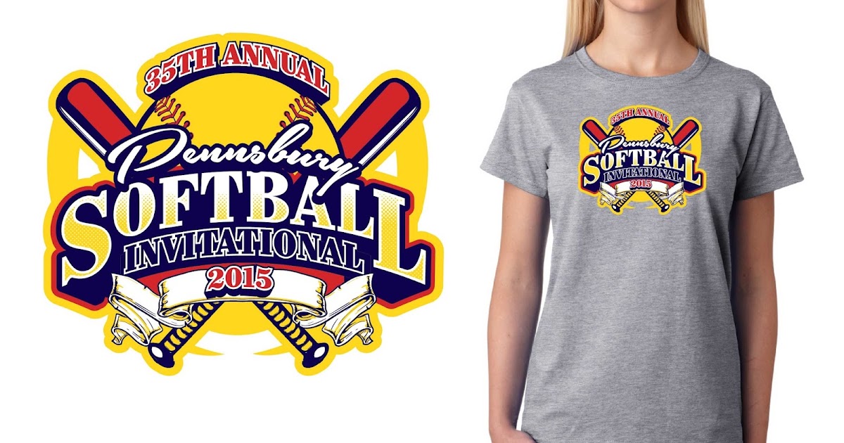 Tshirt logo design creative ideas Best Softball Tshirt logo design by Ur Art Studio 2015 35th