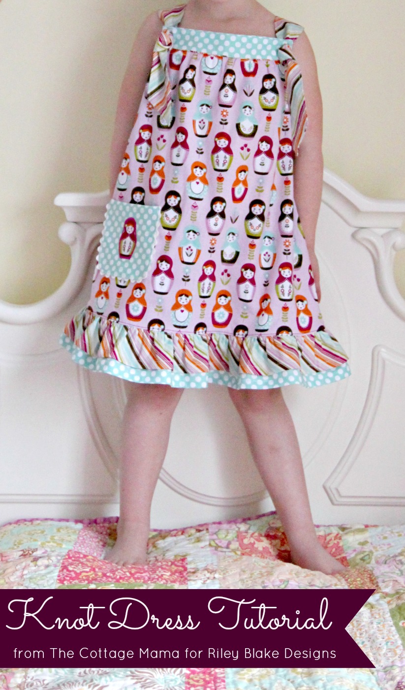 Learn how to sew this Knot Dress with Tutorial at Cutting Corners