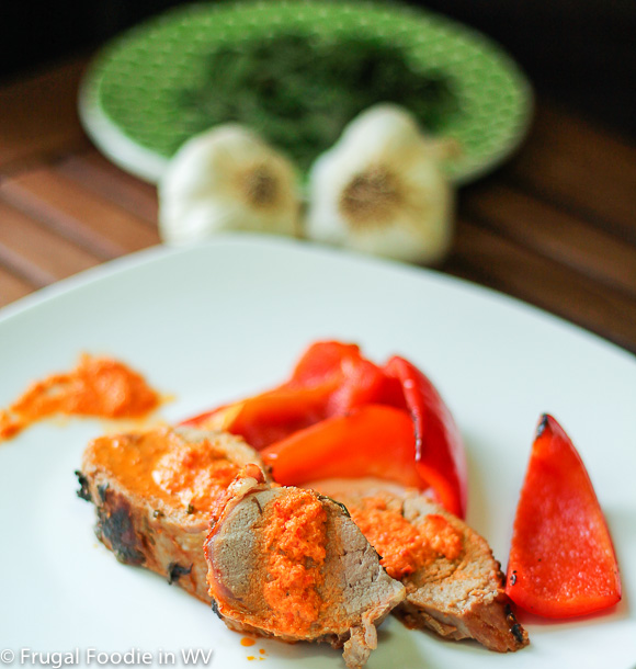 Roasted Pork Tenderloin with Red Pepper Pesto Foodie in WV