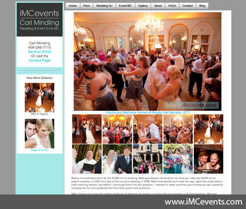 Wedding Dj Website Template Buy and download ready made website template 