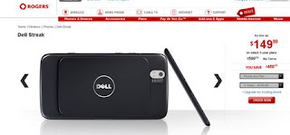Dell Streak lands on Rogers