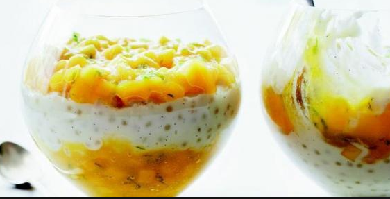 Pearl Sago + Mango With Caramel Pearl Sago + Mango With Caramel
