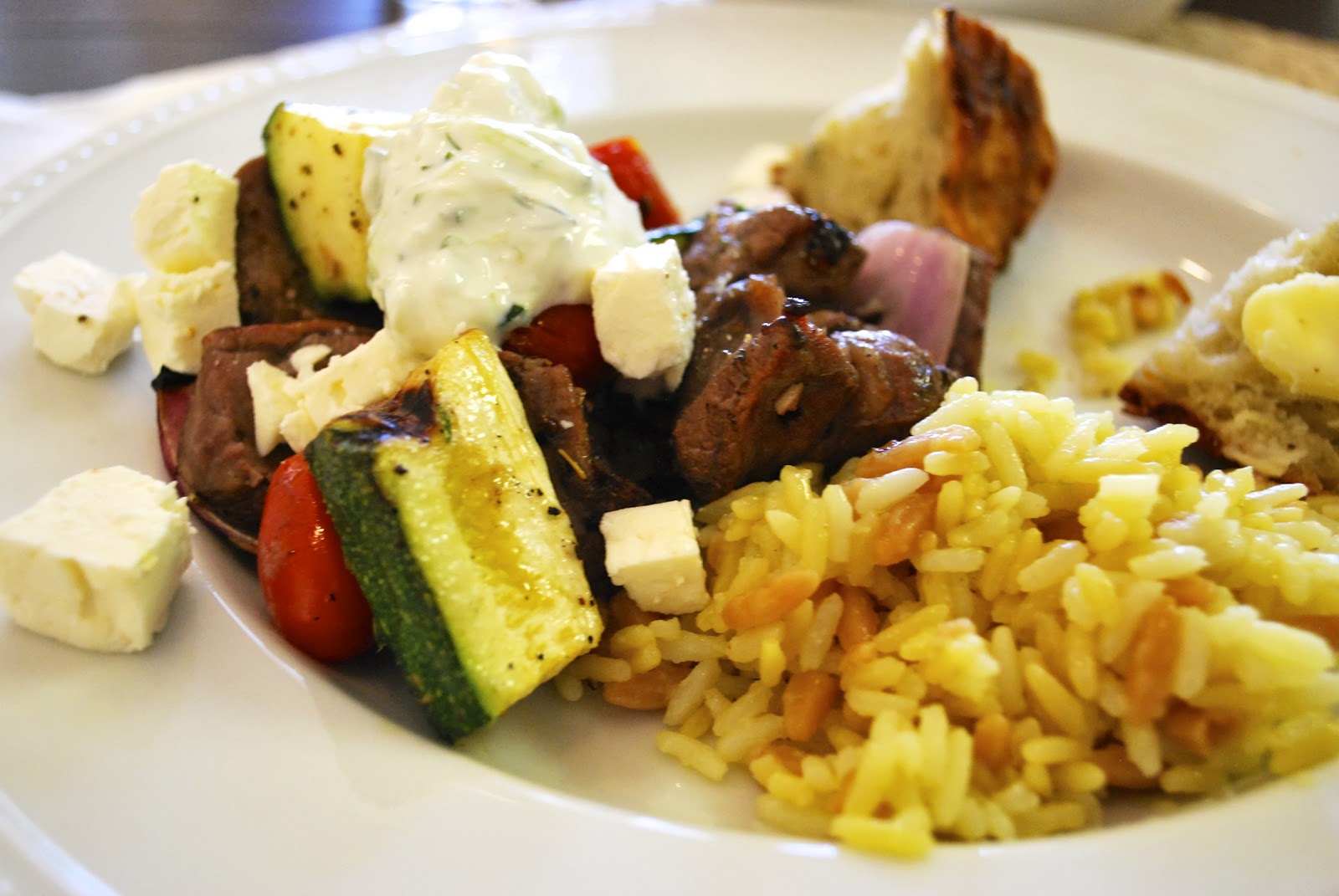 Lamb Kabobs with Homemade Tzatziki Sauce Bevy Richmond