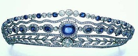 تيجان ملكية  امبراطورية فاخرة Belle+epoque+sapphire+diamond+tiara