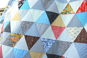 Sixty degree triangle quilt