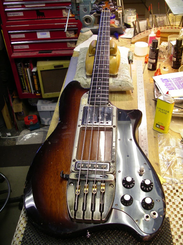 The Guitar Repair Jah Wobble's Ovation Magnum Bass