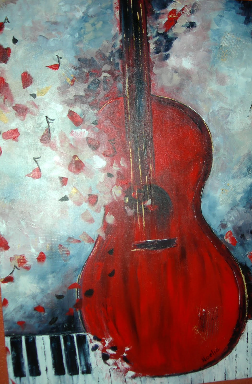 pinturas paintings sobre musica arte porfolio ole noelia