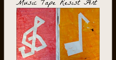 Music Tape Resist Art | And Next Comes L