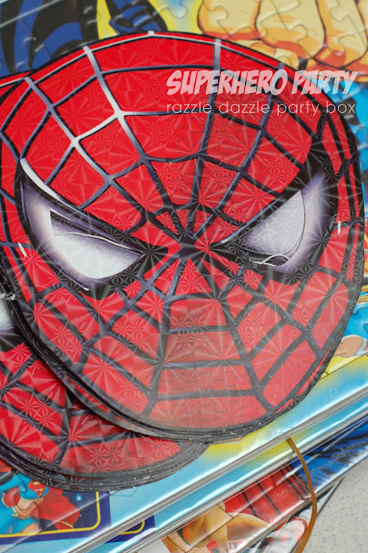 Razzle Dazzle Party Box Theme Birthday Party Superheroes!