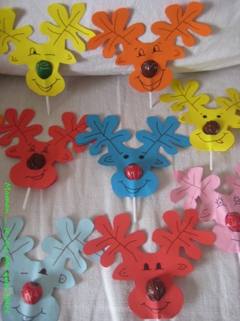 Maman Je Sais Pas Quoi Faire Les Rennes Du Pere Noel En Sucettes