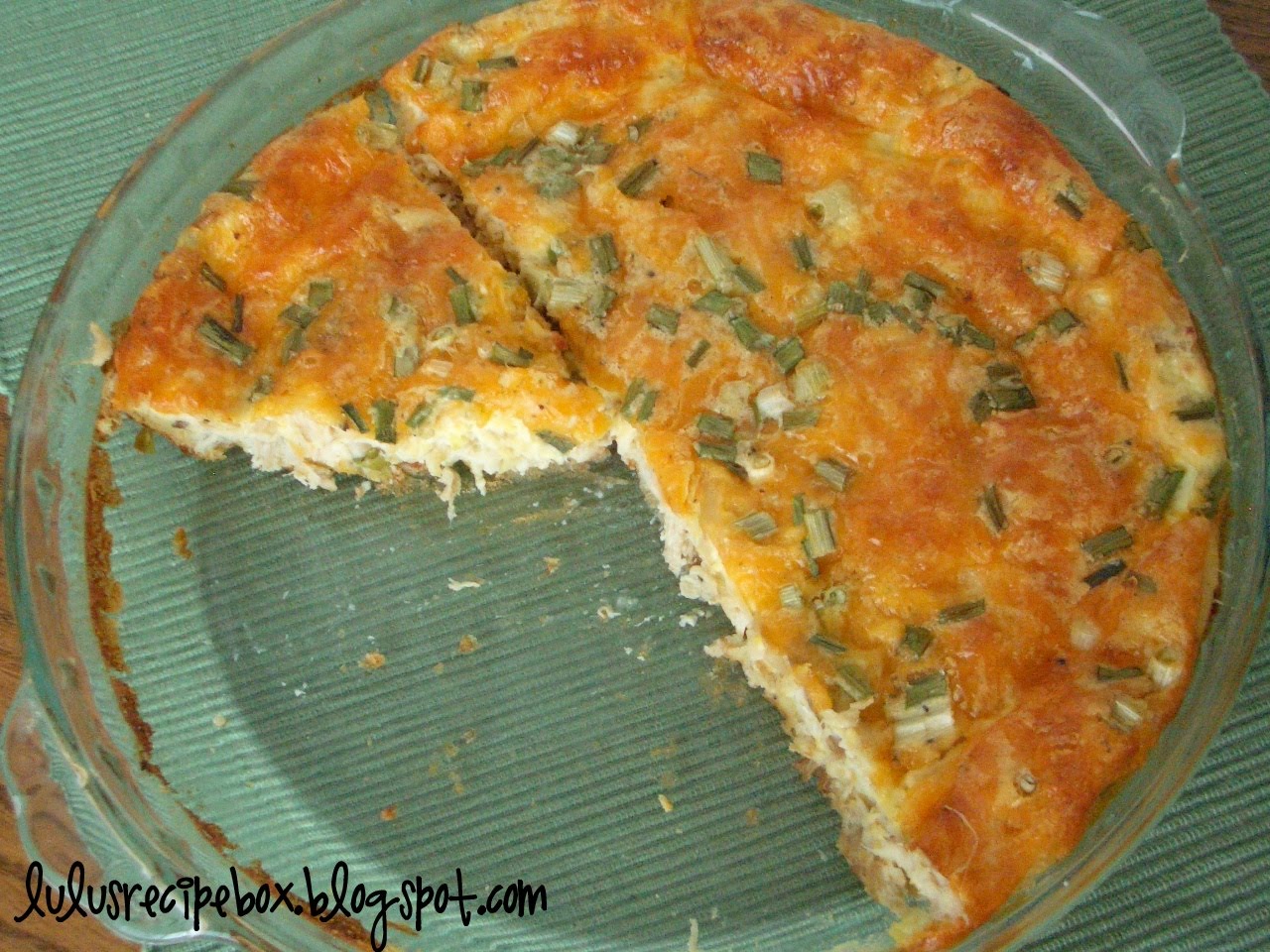 Leesh & Lu's Recipe Box Crustless Blender Quiche
