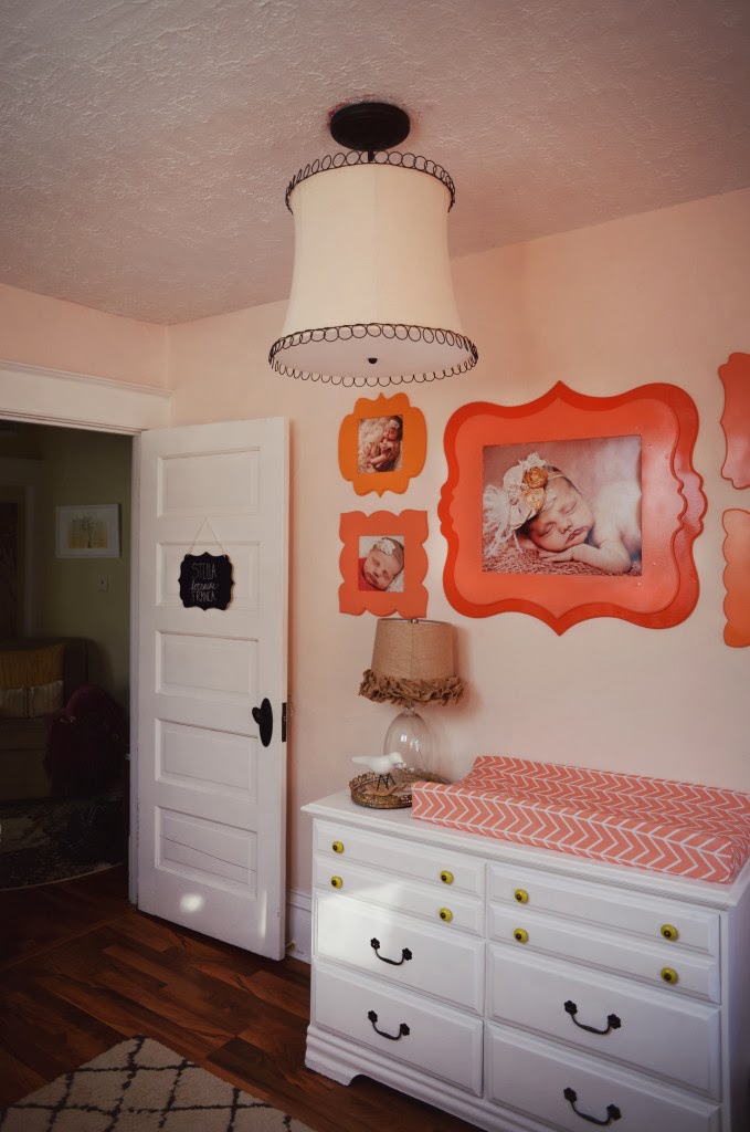 Sweet Little Nursery Pink, Orange and Coral Nursery