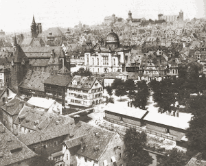 Nürnberg, Synagoge bereits 1938 am 10 August zerstört