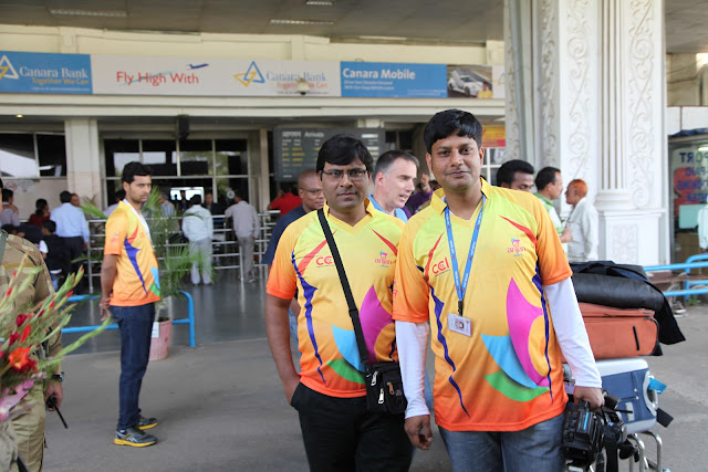 Manoj Bhawuk at Ranchi during Bhojpuri Dabangs vs Veer Marathi, 12th Match on 24 Feb, 2013