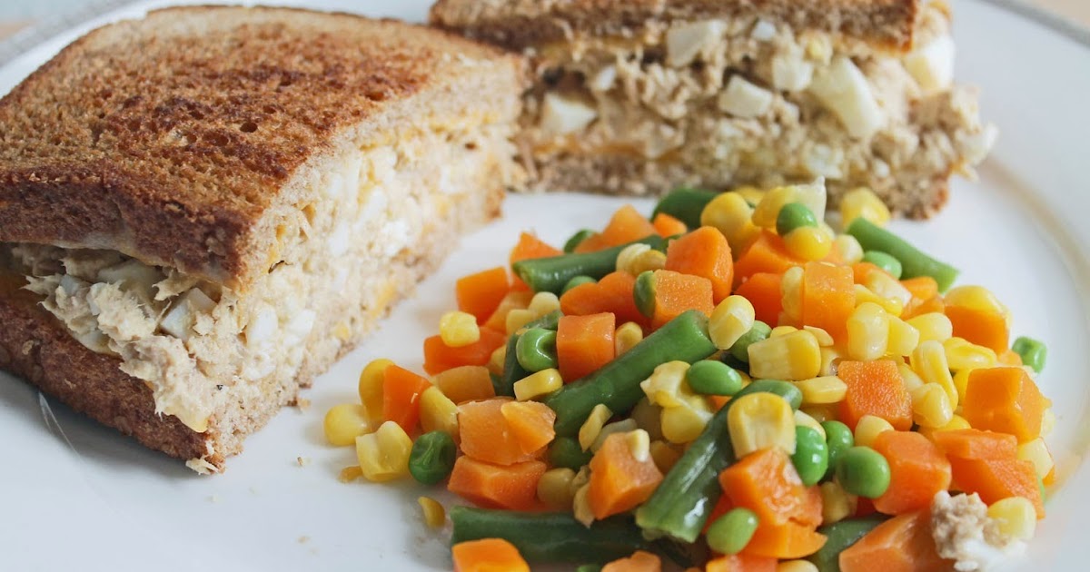 Simple Healthy Meals (Lunch) Tuna Egg Melt Meal Plans to Lose Weight
