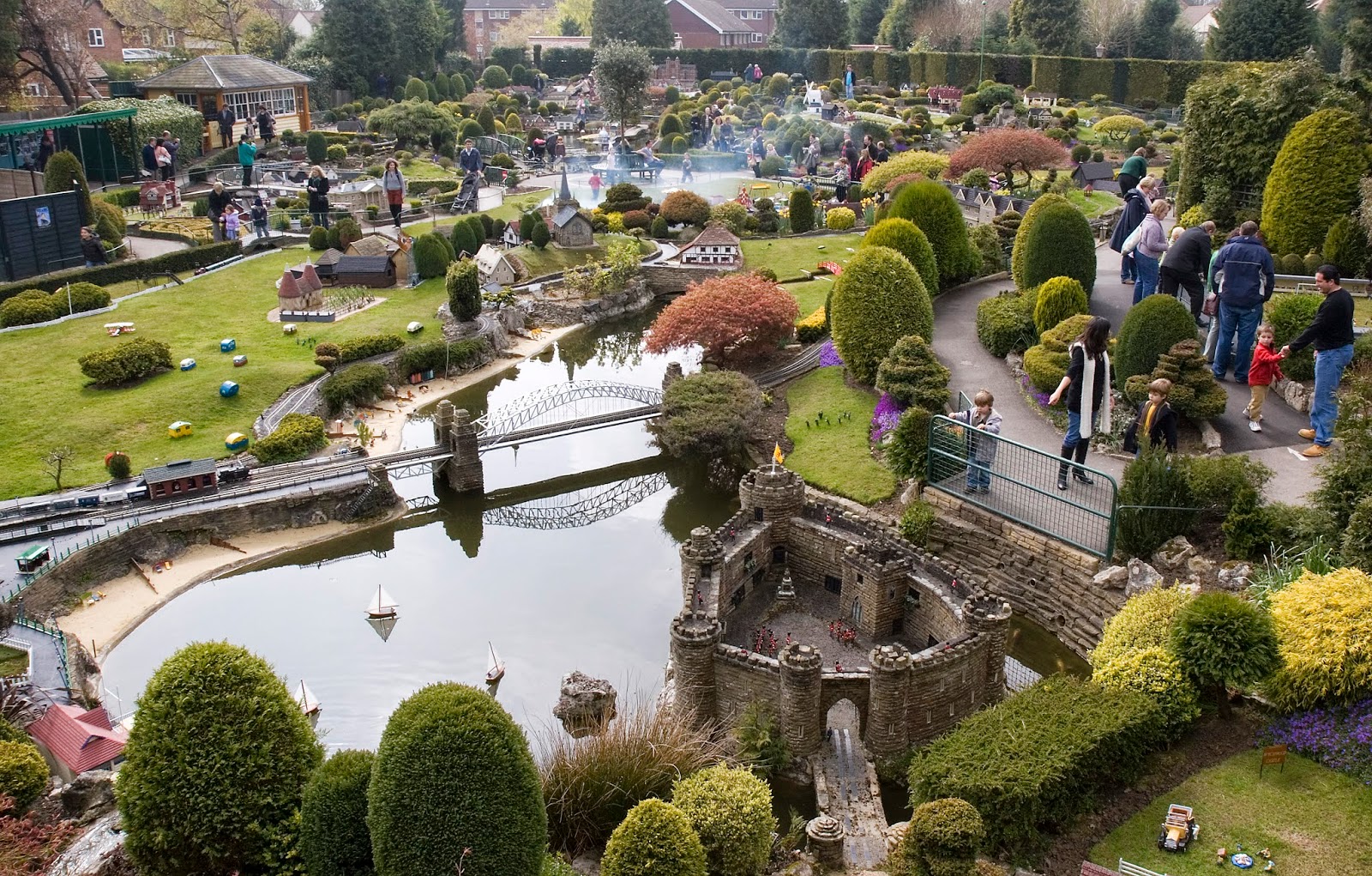 People Visiting Bekonscot Model Village Berkshire Editorial Stock