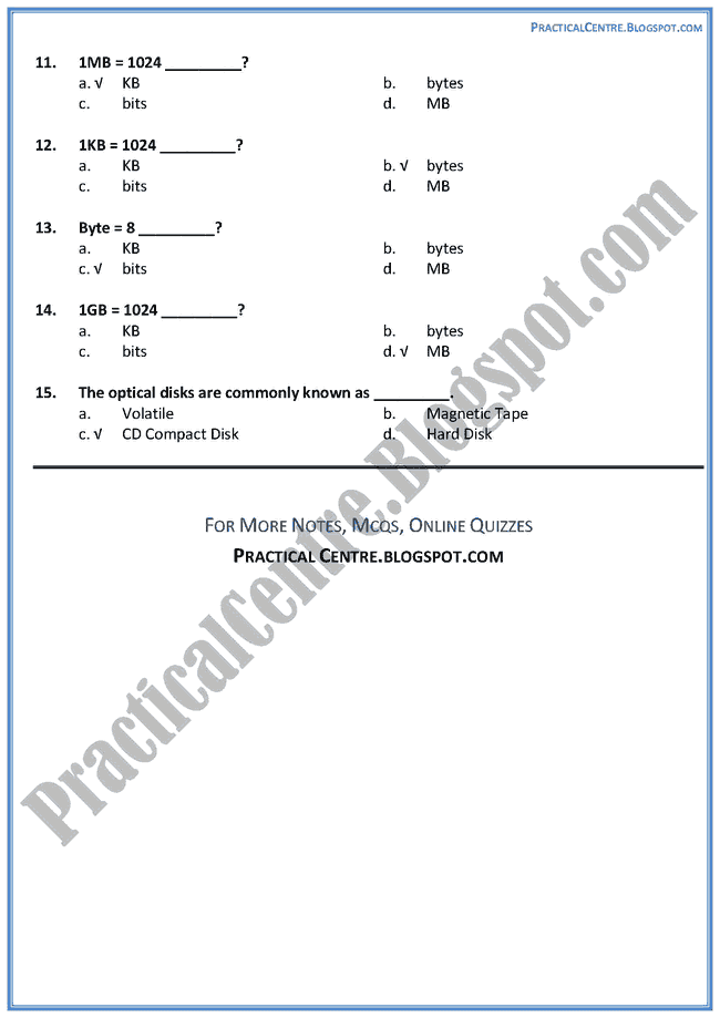 storage-devices-mcqs-multiple-choice-questions-computer-ix