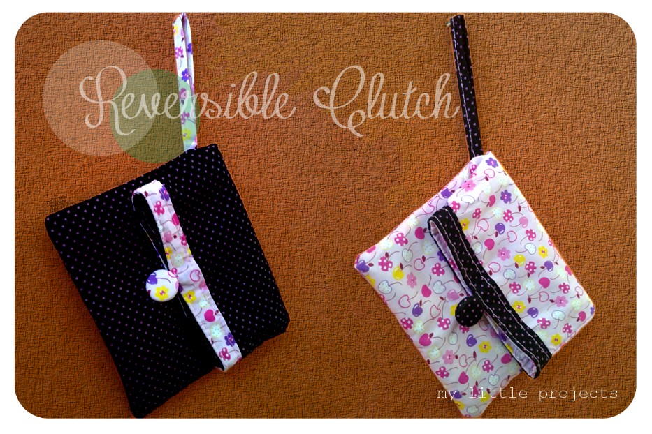 My Little Projects Reversible Wristlet Clutch