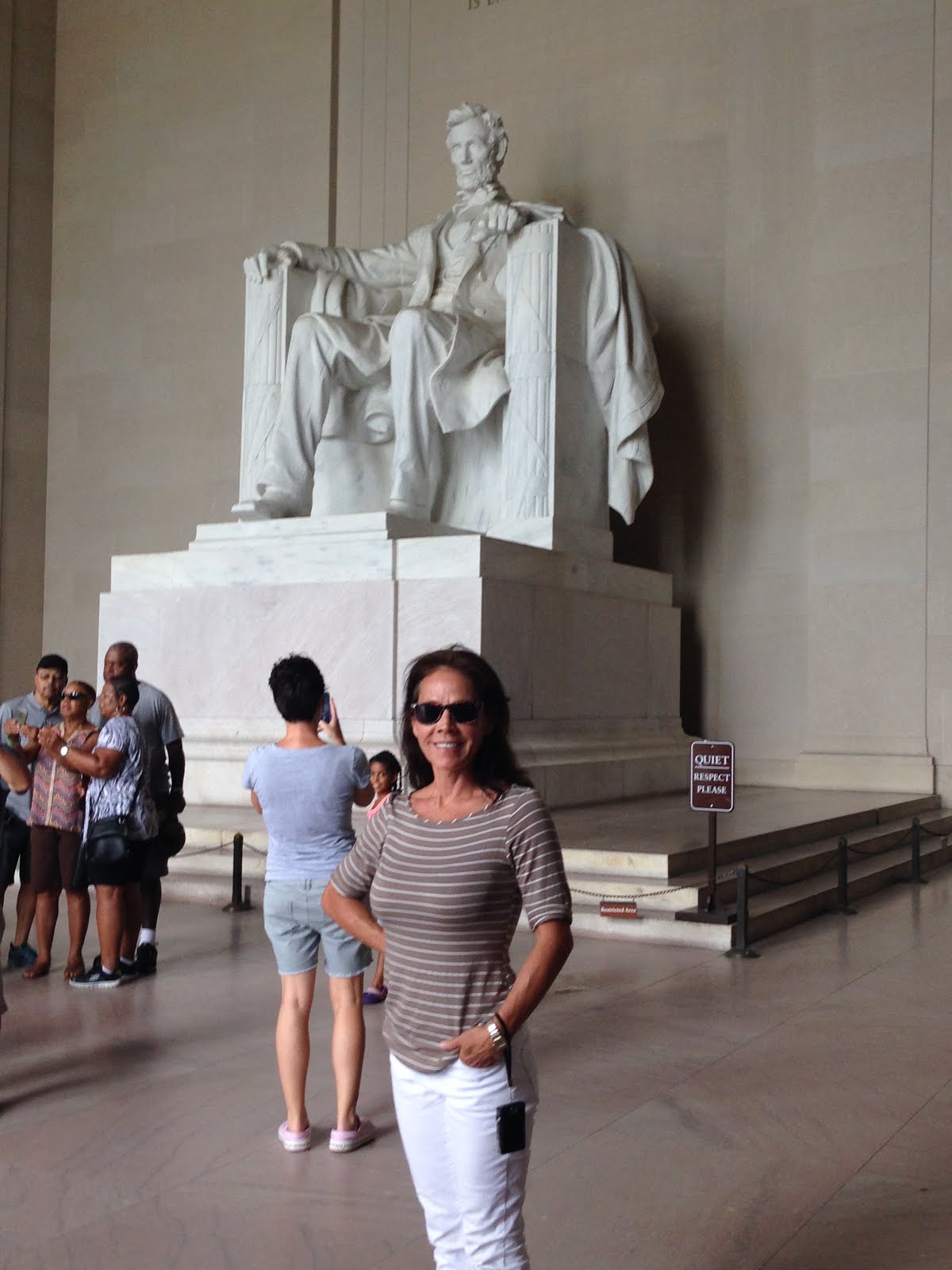 2015: Christine in DC, Hanging with President Lincoln