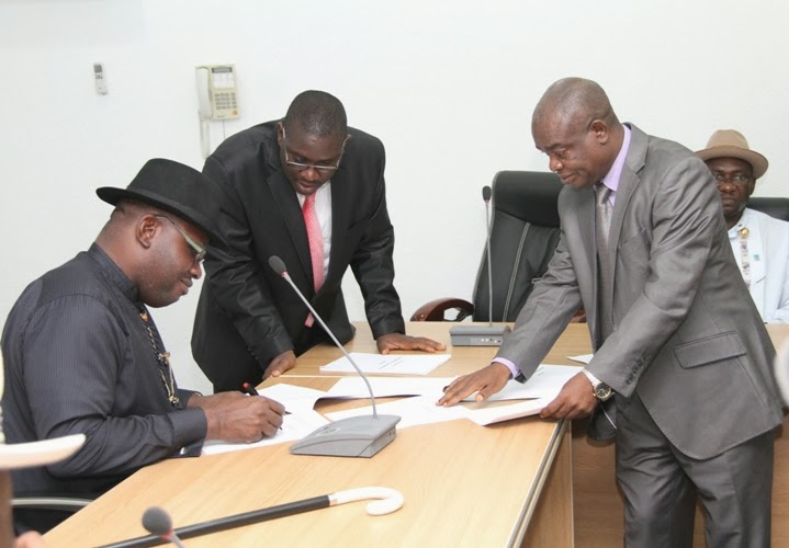 Image result for Governor Dickson signs Budget of N299 billion