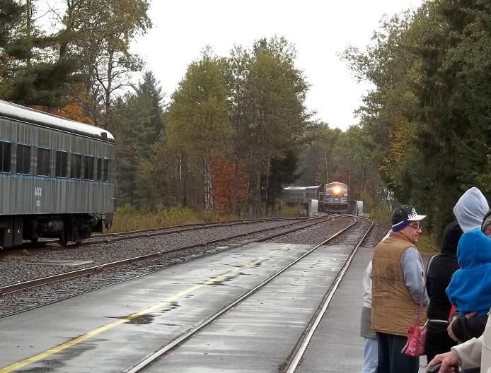 Just Camping Out Back to Old We ride the Adirondack Scenic