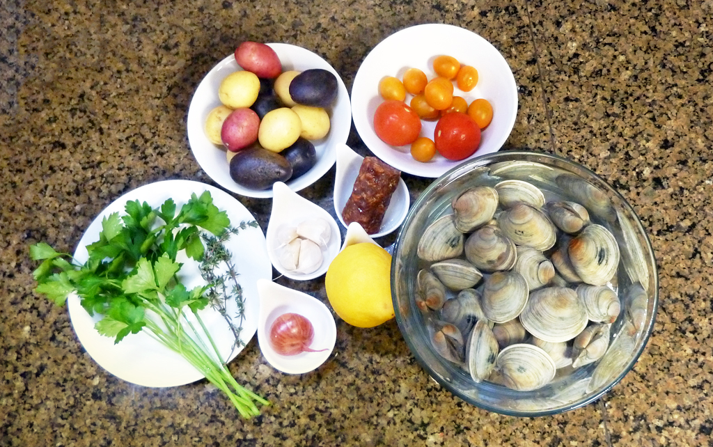 Steamed Clams with Chorizo and Potatoes Vera's Cookbook