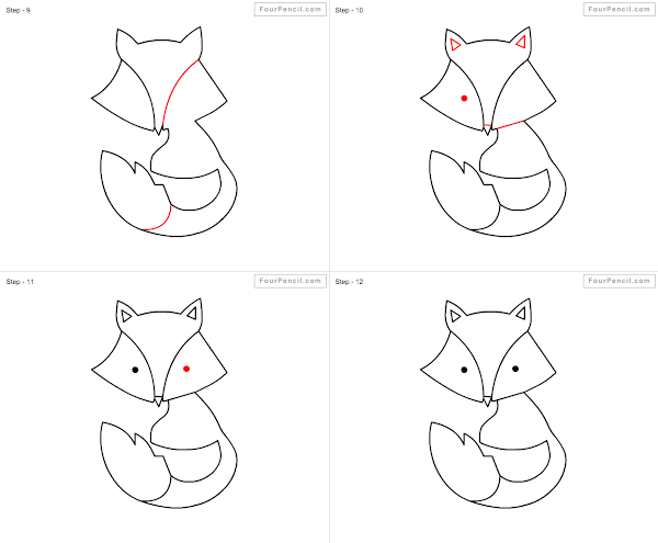 How to draw Fox - slide 2