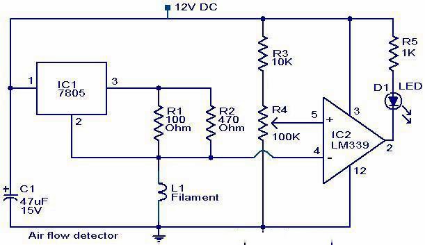 Air flow detector circuit. | Elepros wiring diagram for radon fan 