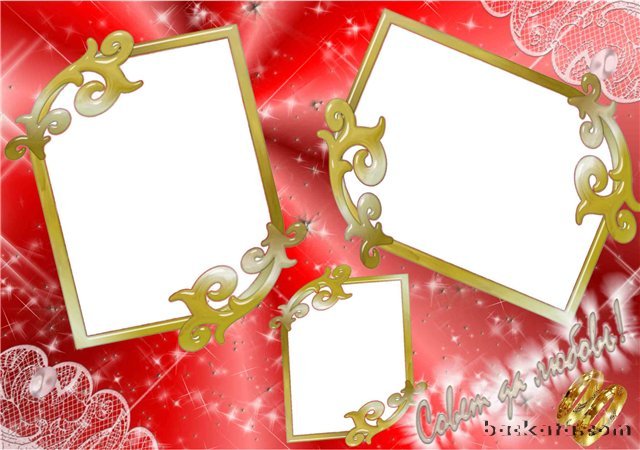 Studio Backgrounds: wedding photo frames 2