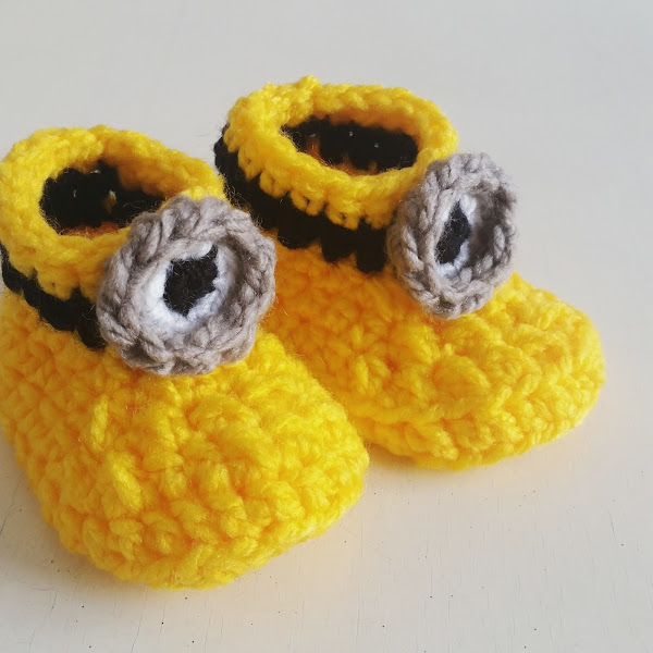 Botas de Minion para Bebé a Crochet