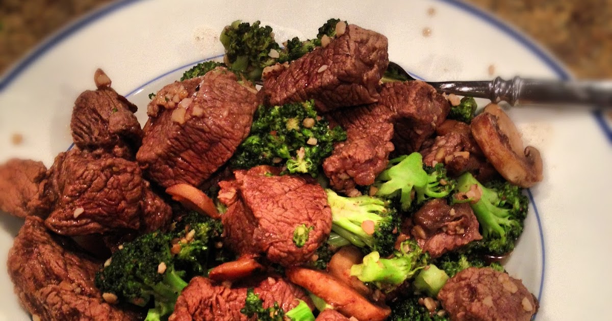 Life Beyond the Uniform! Beef and broccoli with mushrooms