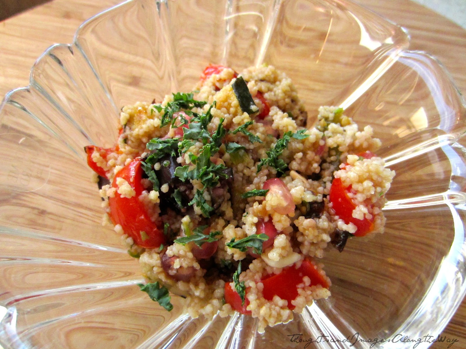 Thoughts and Images Along the Way Couscous Salad with Grilled Vegetables