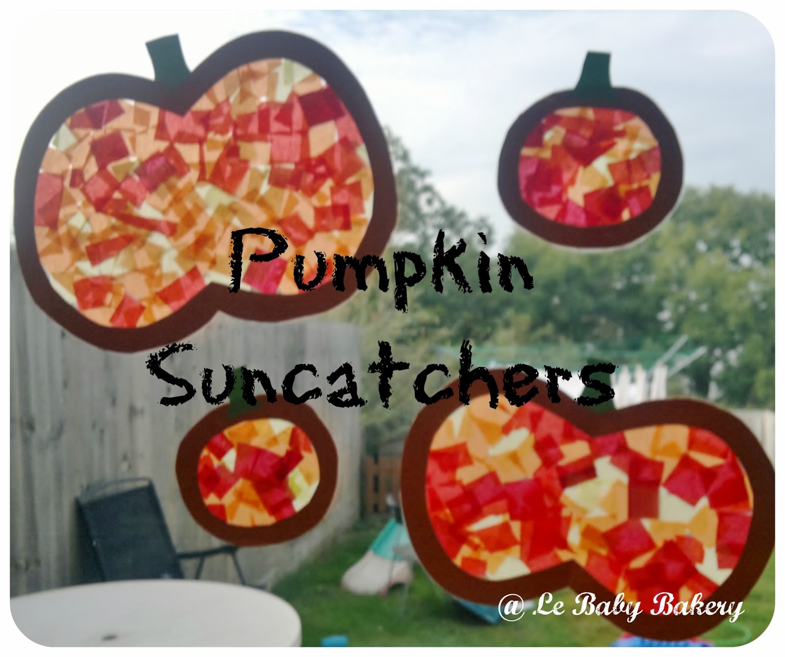 Pumpkin Sun Catcher Craft
