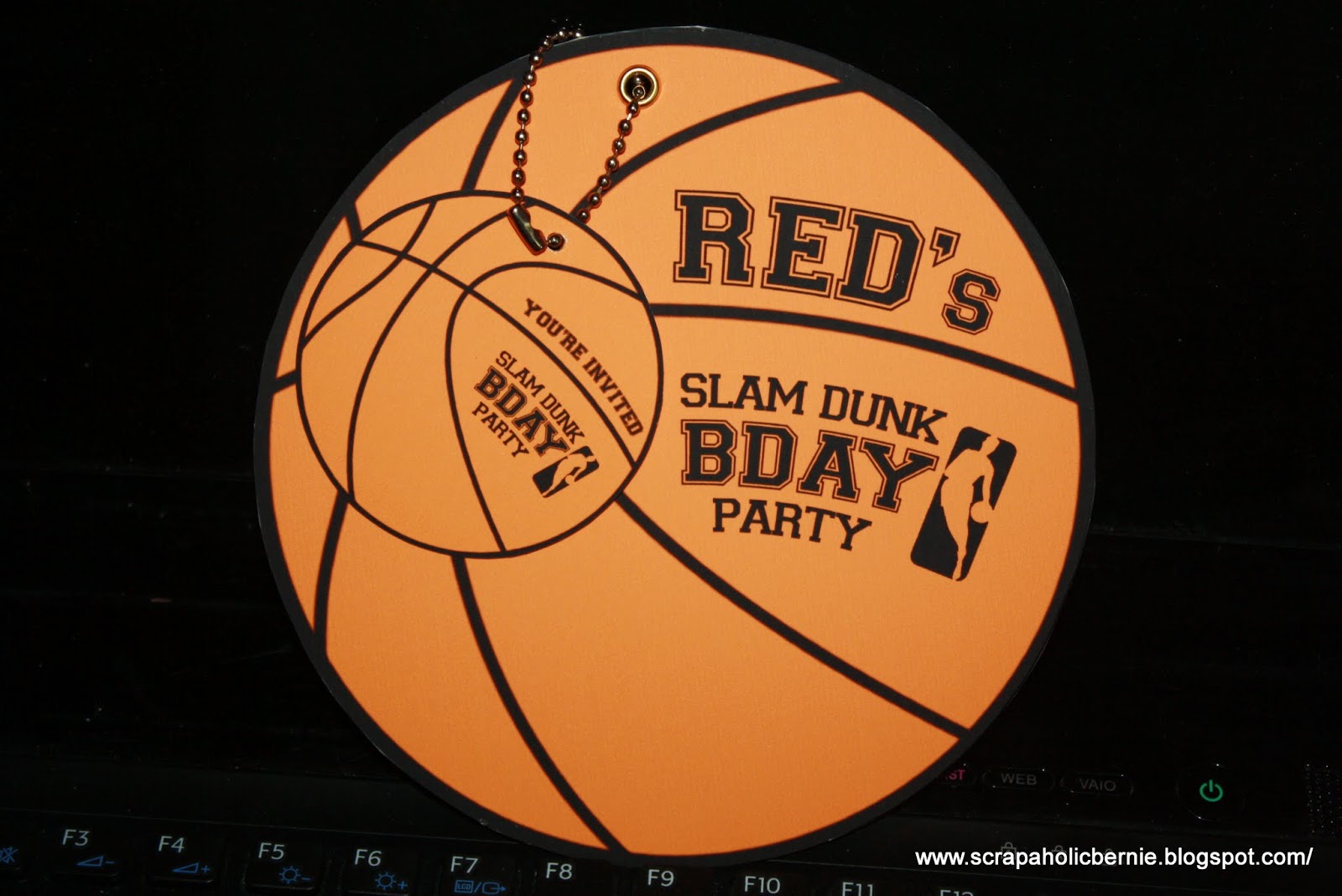 F1 Digital Scrapaholic: Basketball Theme Birthday Invites
