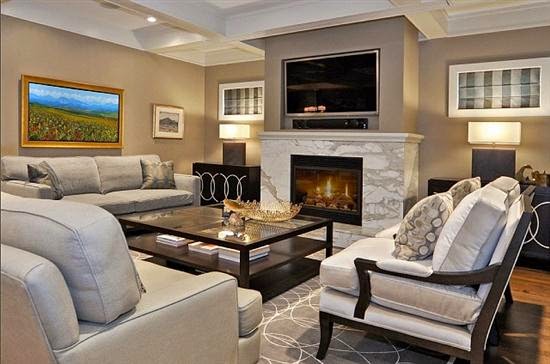 Inspiring modern family room interior colors