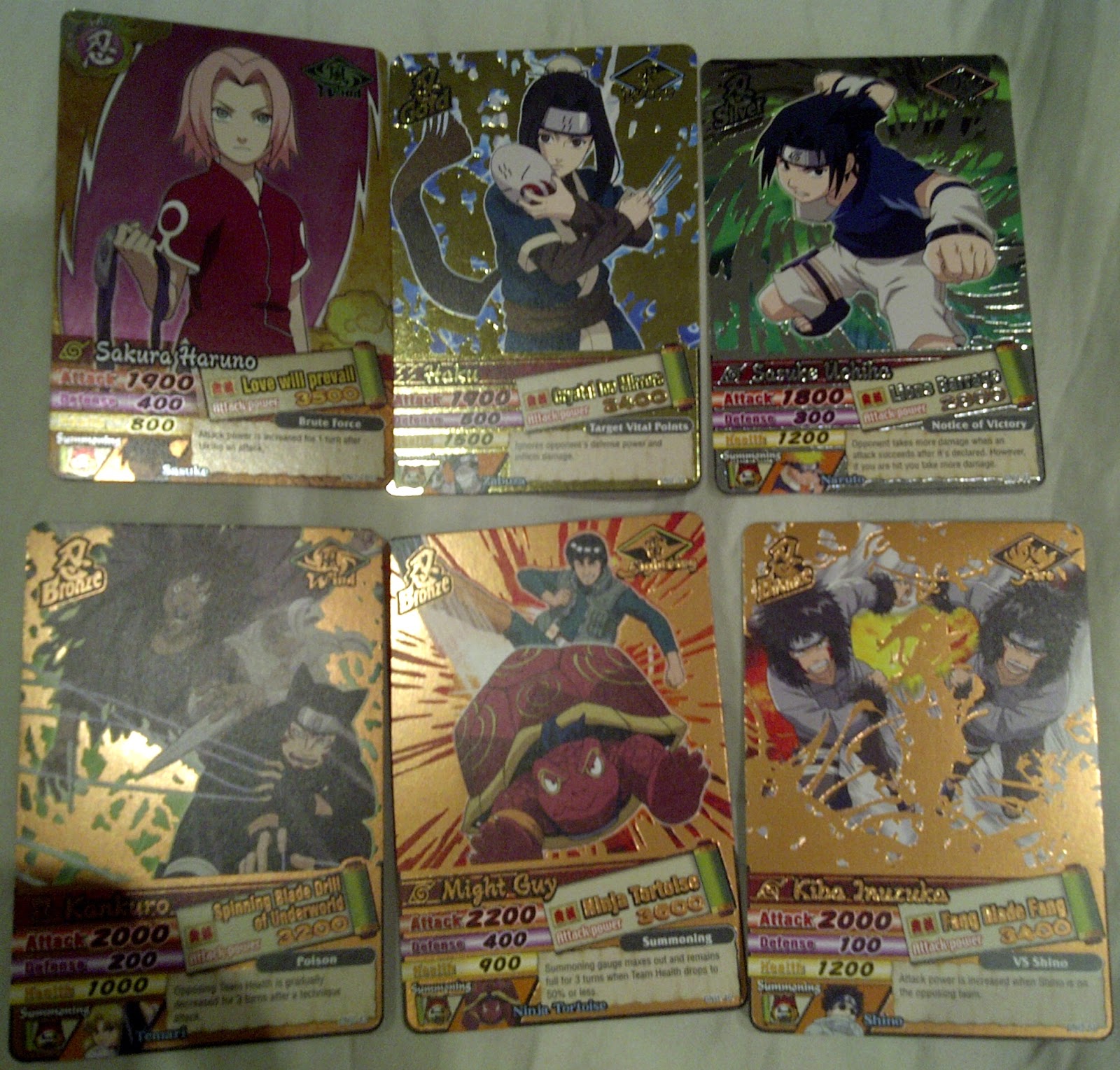 Nick Animal Kaiser and Naruto Naruto cards for sale!!