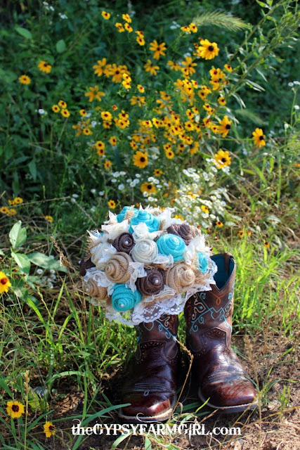 boots and bouquet