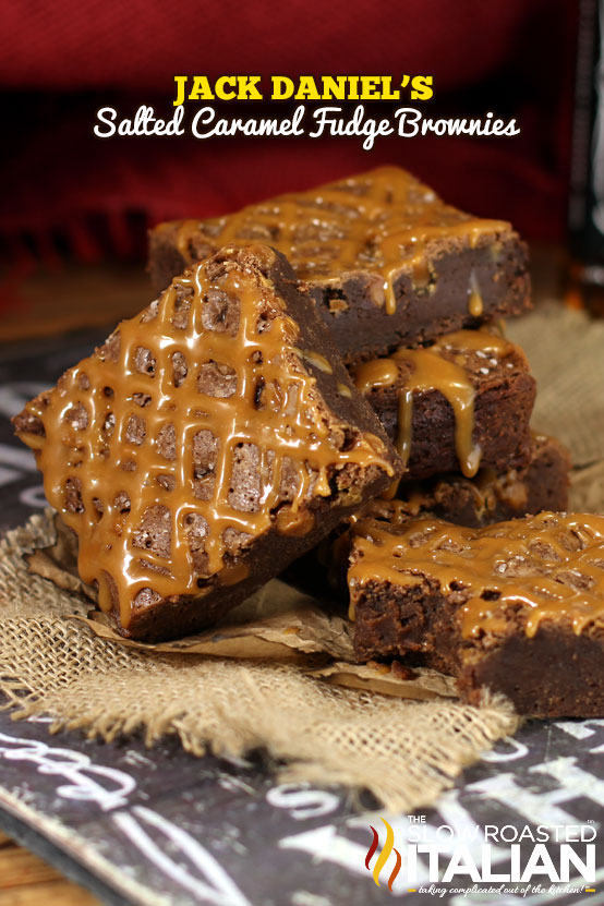 Jack Daniel's Salted Caramel Fudge Brownie