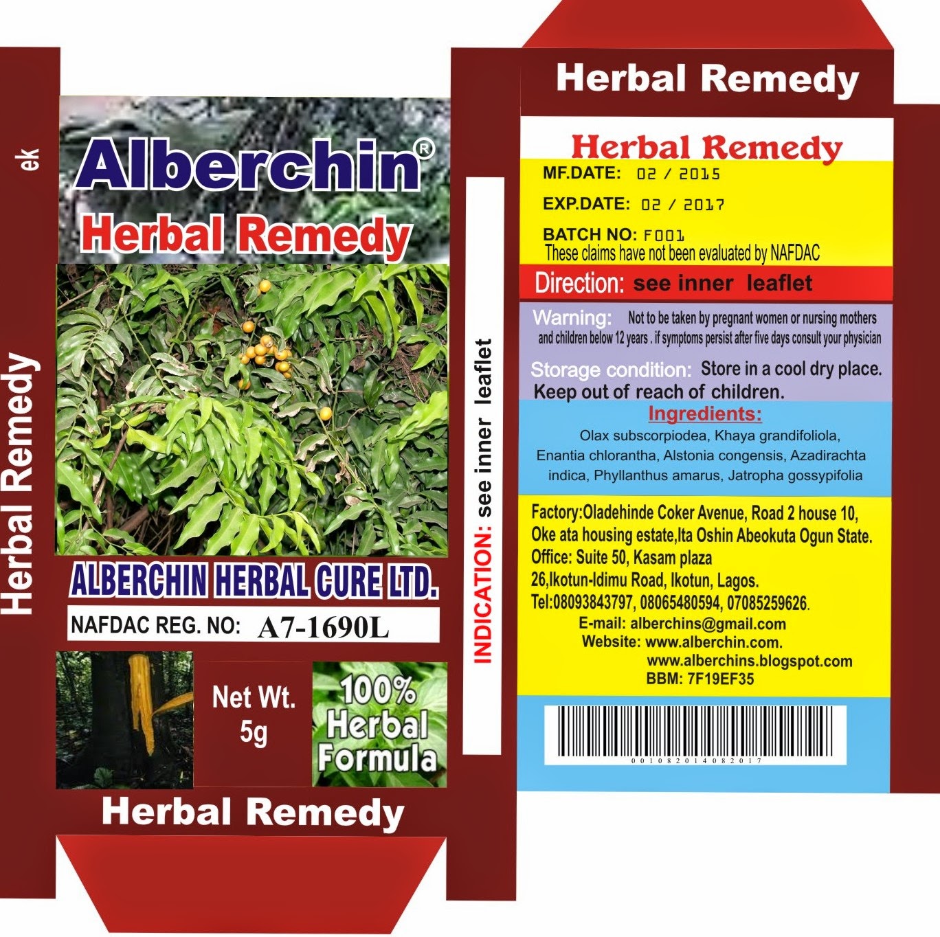 latest from Alberchin herbal products