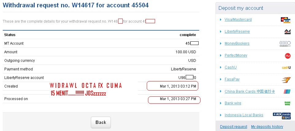 Cara withdraw via bank lokal